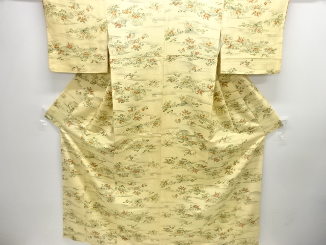 JAPANESE KIMONO / KOMON / FLORAL PLANTS